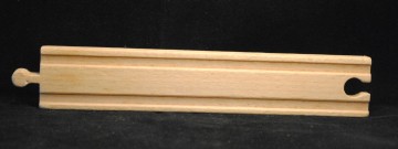 Houten treinrails - recht 21 cm