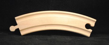 Houten treinrails - bocht 15 cm