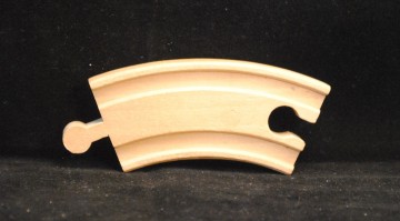 Houten treinrails - bocht 9 cm