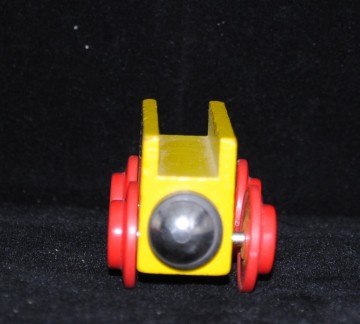 Houten trein - wagonnen - set van 3